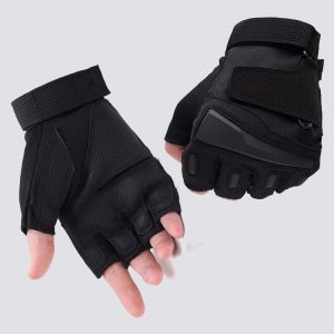 Half Finger Cycling Motorcycle Workout Hiking Camping Gloves